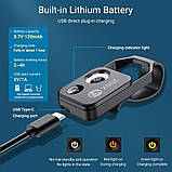 Мікроскоп лінза для смартфона 200X з CPL фільтром Apexel APL-MS002CBK, фото 8