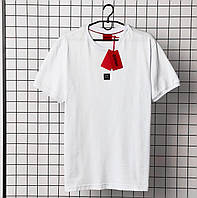 Повседневная молодежная футболка мужская хорошего качества Нugо белая крутая летняя футболка для мужчин