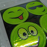 Світловідбиваючі наклейки "Смайл" / На блістері 4 шт. / №129, фото 2