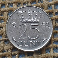 25 центiв 1969 року. Нiдерланди