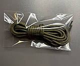 Шнурки круглі для тактичного взуття 150 см Хакі, фото 3