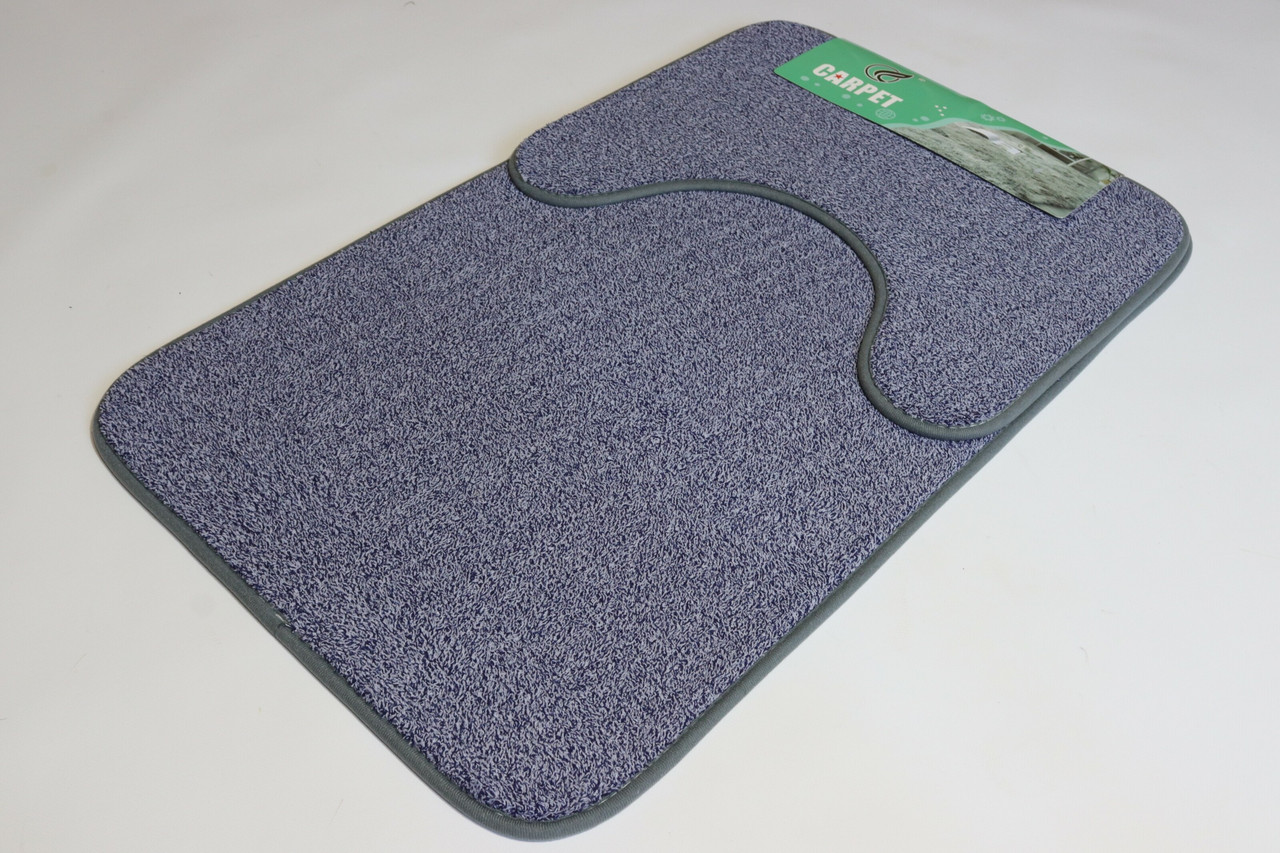 Набір килимків для ванної та туалету 50x80см 40x50cм Prima 2459/blue-grey
