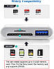 Перехідник Apple Lightning на SD та TF карту + USB для iPhone/iPad, фото 5