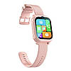 Дитячий розумний смарт годинник Lemfo K26 з GPS/WIFI/4G відеодзвінок, прослуховування, батьківський контроль Pink, фото 3