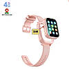 Дитячий розумний смарт годинник Lemfo K26 з GPS/WIFI/4G відеодзвінок, прослуховування, батьківський контроль Pink, фото 6