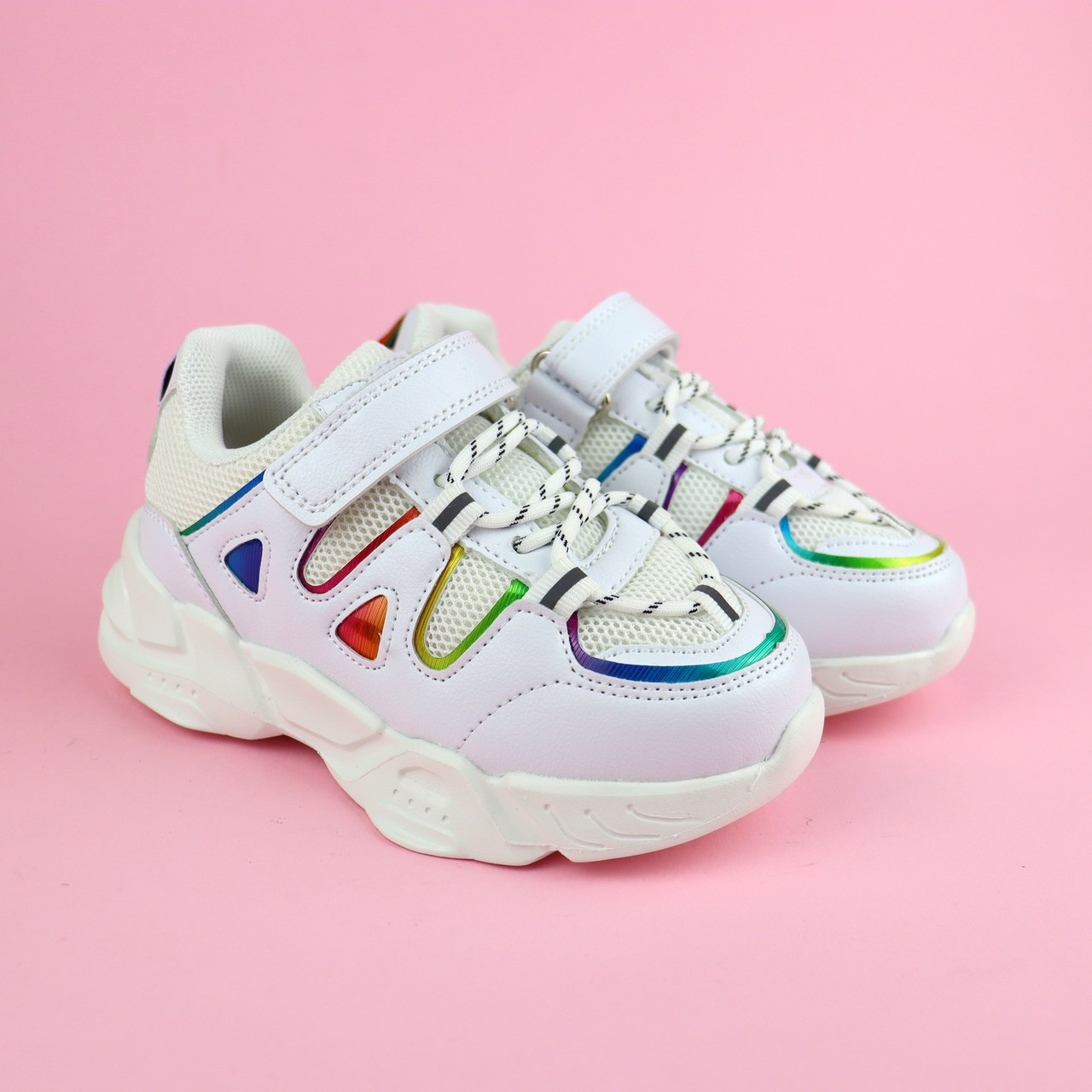 Кросівки для дівчинки білі зі шнурками тм Том.м розмір, фото 1