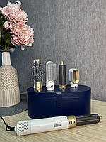 Стайлер 5в1 HAIR BRUSH Styler + Коробка Чохол з функціями надання об'єму, випрямлення, укладання Білий