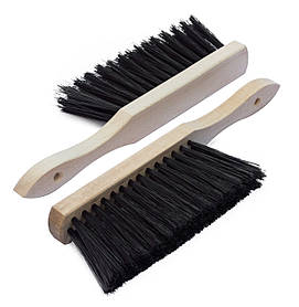 Щітка для змітання на дерев'яній колодці 27*3 см (ворс м'який 6.5 см 3 ряди)