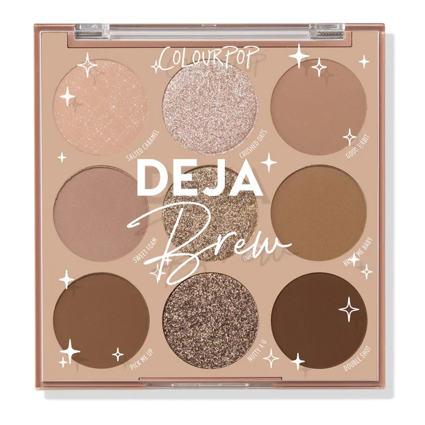 Палетка нюдових тіней для повік Colourpop Deja Brew
