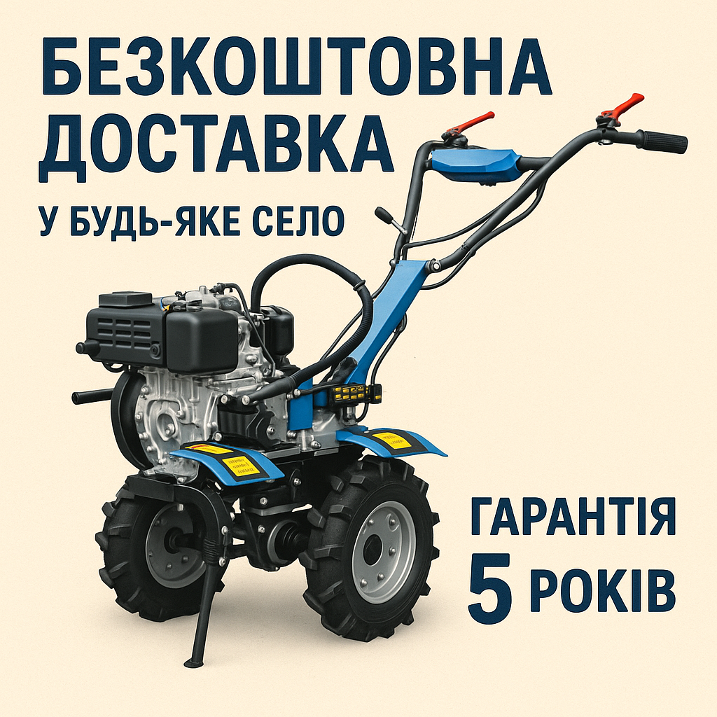 Мотоблок ДТЗ 510ДН-К — оптимальний варіант для дачі та фермерства, дизель, 4.00-10