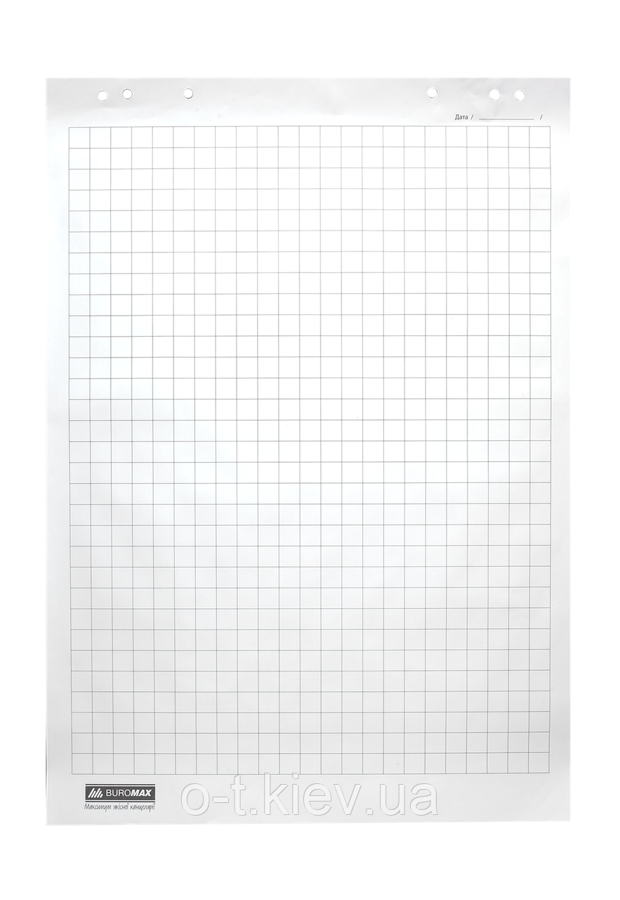 Блок паперу для фліпчартів, 64х90 см, в клітинку, 20 арк., офсет 70 г/м2 BM.2297, фото 1