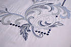 Комплект постільної білизни Issimo  Embroidered Satin 200х220 см Voyant Blue, фото 3