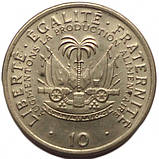 Гаїті 10 сантимів, 1975 рік ФАО Мідно-нікелевий сплав, 4.09g, ø 22.7mm №1899, фото 3