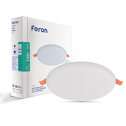 Вбудований світлодіодний світильник Feron AL701 24W LED 4000K 2400Lm 170*20мм (регульований розмір 36-135мм)