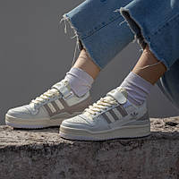 Жіночі кросівки Adidas Forum Low White Gray адідас форму