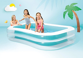 Надувний басейн 56483 Сімейний Intex 262*175*56 см Місткість 749л, фото 4