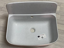 Умивальник настінний   Nicoll пластиковий 345 х 495 х 220 мм світлий сірий граніт