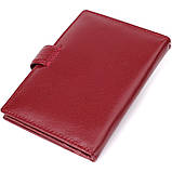 Стильна обкладинка на документи для жінок з натуральної шкіри ST Leather 23117 Бордовий, фото 2