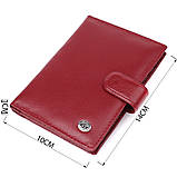 Стильна обкладинка на документи для жінок з натуральної шкіри ST Leather 23117 Бордовий, фото 3