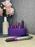 Стайлер 5в1 HAIR BRUSH Styler + Коробка Чохол з функціями надання об'єму, випрямлення, укладання Фіолетовий