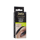Крем-фарба для брів з олією аргани Delia cosmetics Color Cream без аміаку, 1.0 Чорна, фото 3
