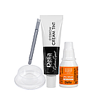 Крем-фарба для брів з олією аргани Delia cosmetics Color Cream без аміаку, 1.0 Чорна, фото 2