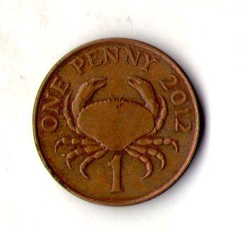 Гернсі 1 пенні, 1985-1990 Бронза, 3.56g, ø 20.32mm №1997