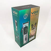 Акумуляторна машинка для стрижки тварин VGR V-201 4 насадки