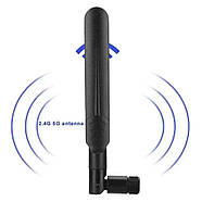 2шт. GSM 4G WiFi універсальні антени 5dBi 900/1800MHz 2.4-5.8 GHz RP-SMA-Male для маршрутизаторів, модемів, репітерів і т. п., фото 5
