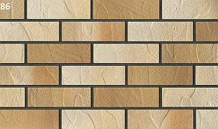 Гнучкий Клінкер на склосітці Elastoclin Кольори ПРАЙМ PRIME №86 з захисною плівкою для монтажу