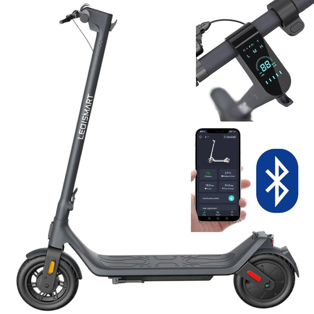 Уцінка! Потужний електросамокат LEQISMART A6, 25 км на одному заряді, 250W, 9" з додатком для міських поїздок