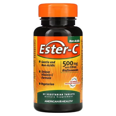 Вітамін С Ester-C з біофлавоноїдами 500 мг 90 таб American Health США