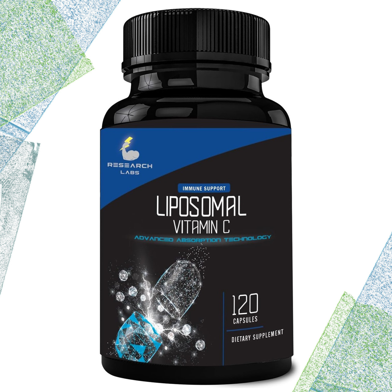 Ліпосомальний вітамін C Research Labs Liposomal Vitamin C 1000 мг на порцію 120 капсул