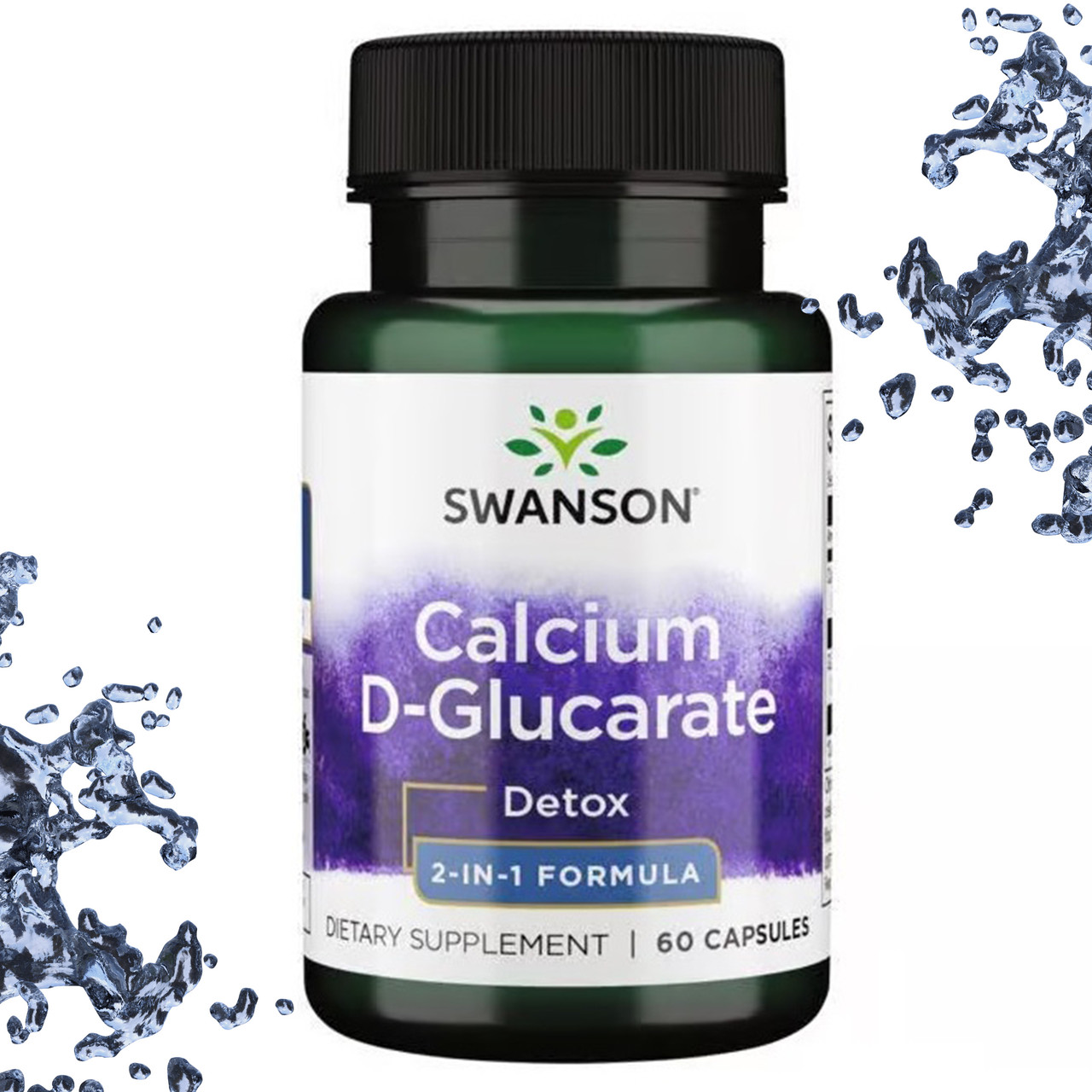 Swanson Calcium D-Glucarate Detox 60 капсул (Кальцій D-глюкарат)