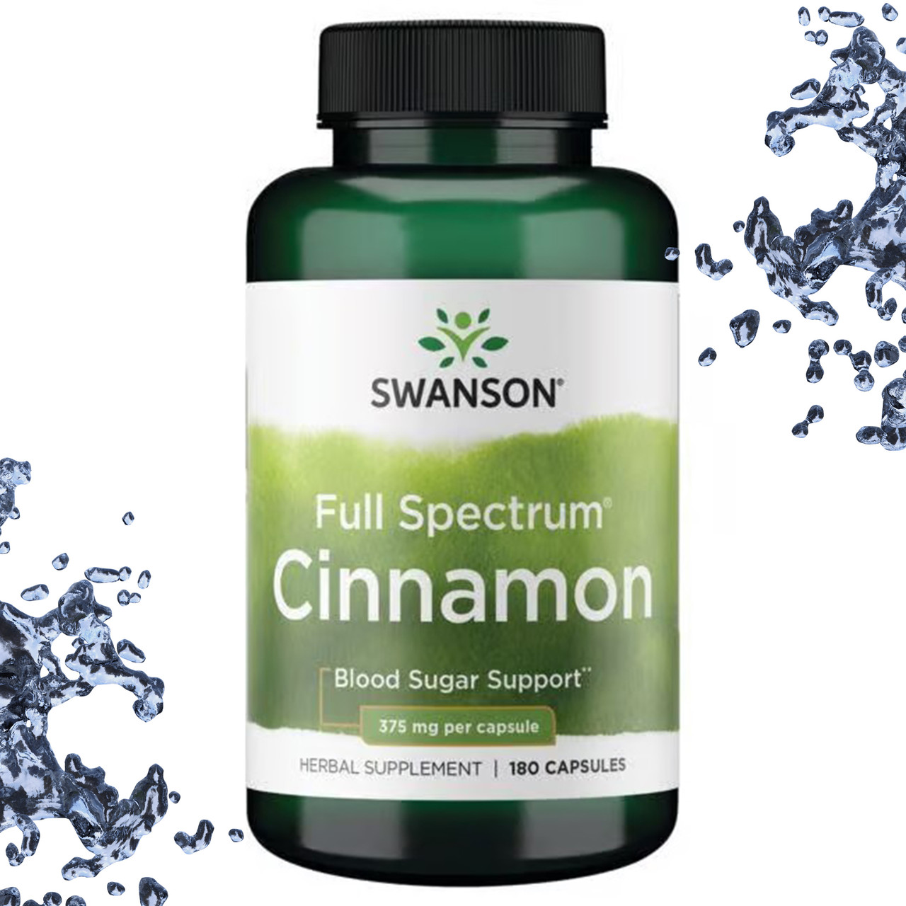 Кориця Swanson Cinnamon 375 мг 180 капсул
