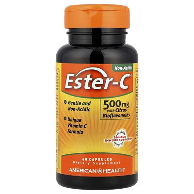 Вітамін С Ester-C з біофлавоноїдами 60 капс 500 мг Естер Сі American Health USA