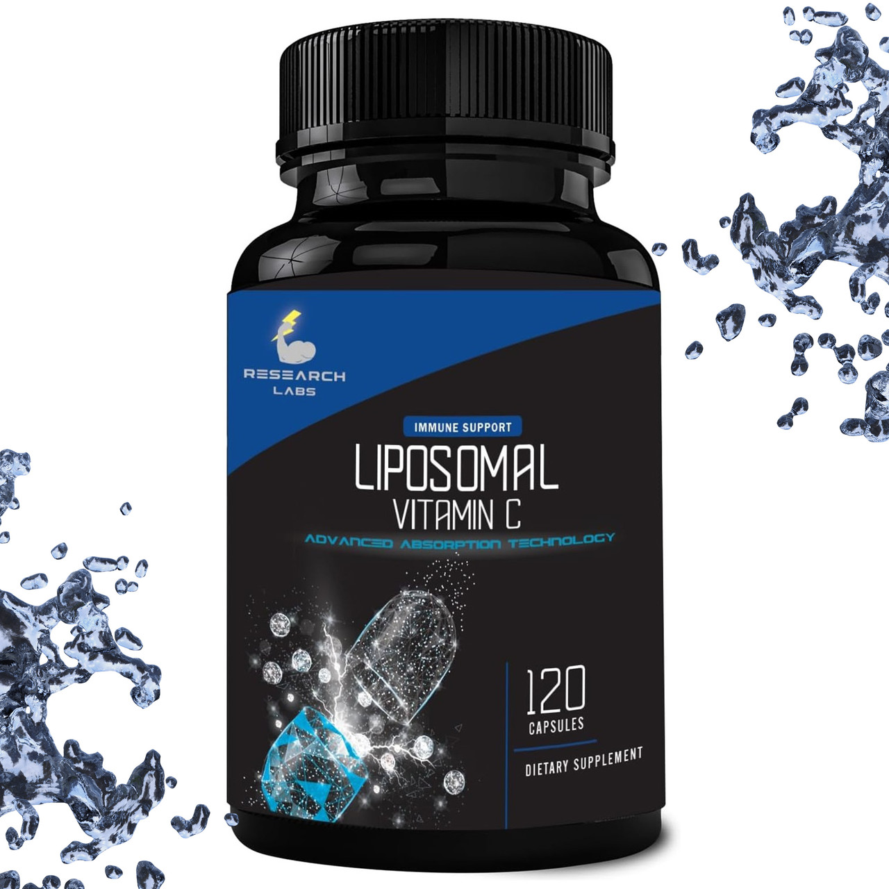 Ліпосомальний вітамін C Research Labs Liposomal Vitamin C 1000 мг на порцію 120 капсул