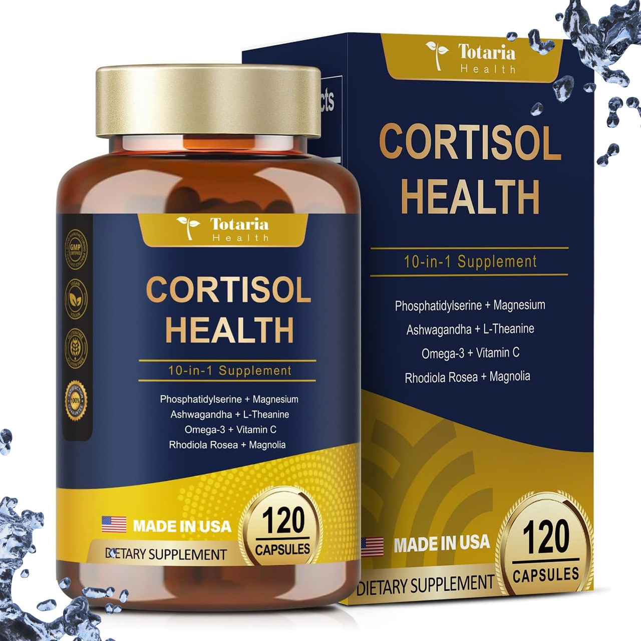 Для наднирок Totaria Health Cortisol Health (Кортизол) 120 капсул