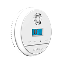 Бездротовий детектор чадного газу з сигналізацією для дому SUNROZ Smart Alarm System Білий