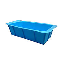 Форма для хліба силіконова 25х13,5х7 см блакитний A-PLUS 1923