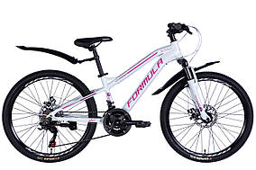 Велосипед AL 24" Formula BLACKWOOD 1.0 DD FR рама-12,5" біло-рожевий 2025