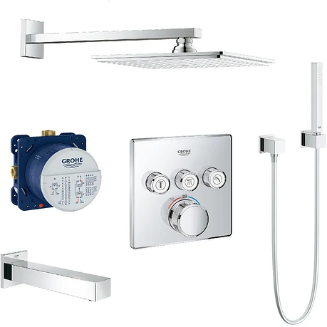 Набір для душу/ванни прихованого монтажу Grohe SmartControl (34506SC2), фото 1