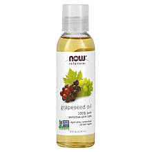 Масло виноградних кісточок, Grapeseed Oil, Now Foods, Solutions, 118 мл