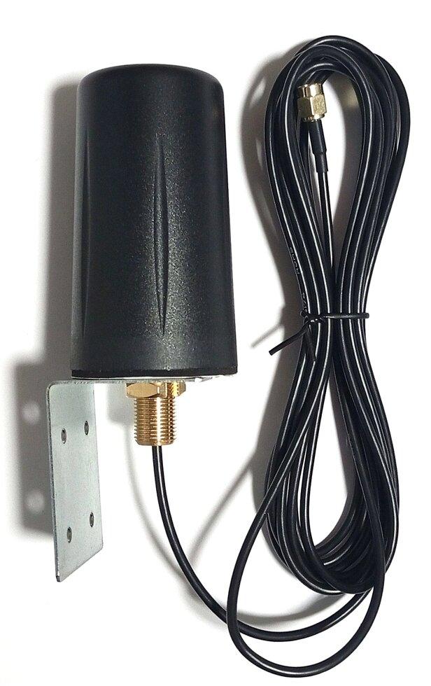 Антена всеспрямована 540-1170/1315-6300MHz 10dBi, до 50W, водонепроникна, з кріпленням, кабель 3 м RG174 SMA-male