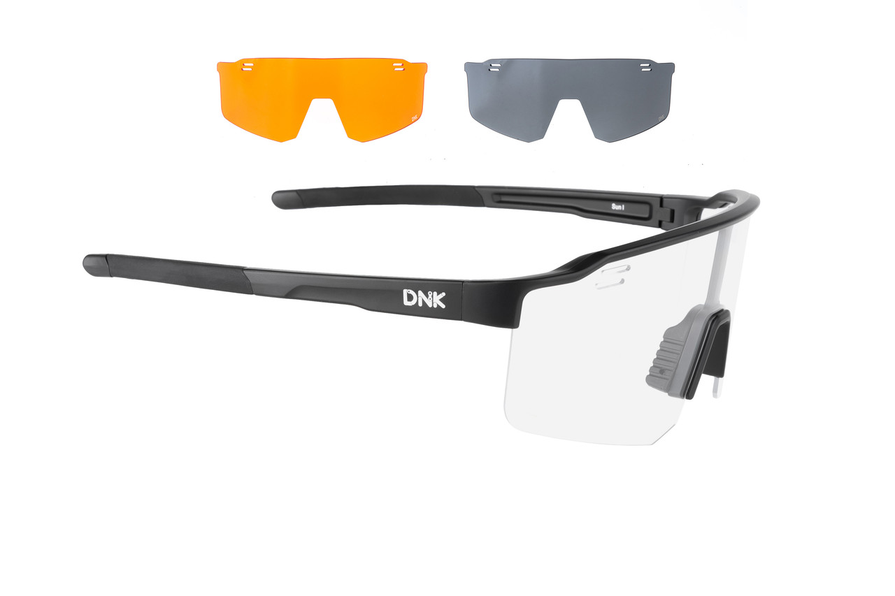 Окуляри DNK Sun I з лінзою димчаста кат 3 (17%), змінні лінзи: прозора кат 0, помаранчева кат 1