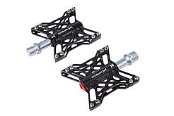 Педалі Mpeda AL-77 алюм. платформа на пром. підшипн. чорний X-type