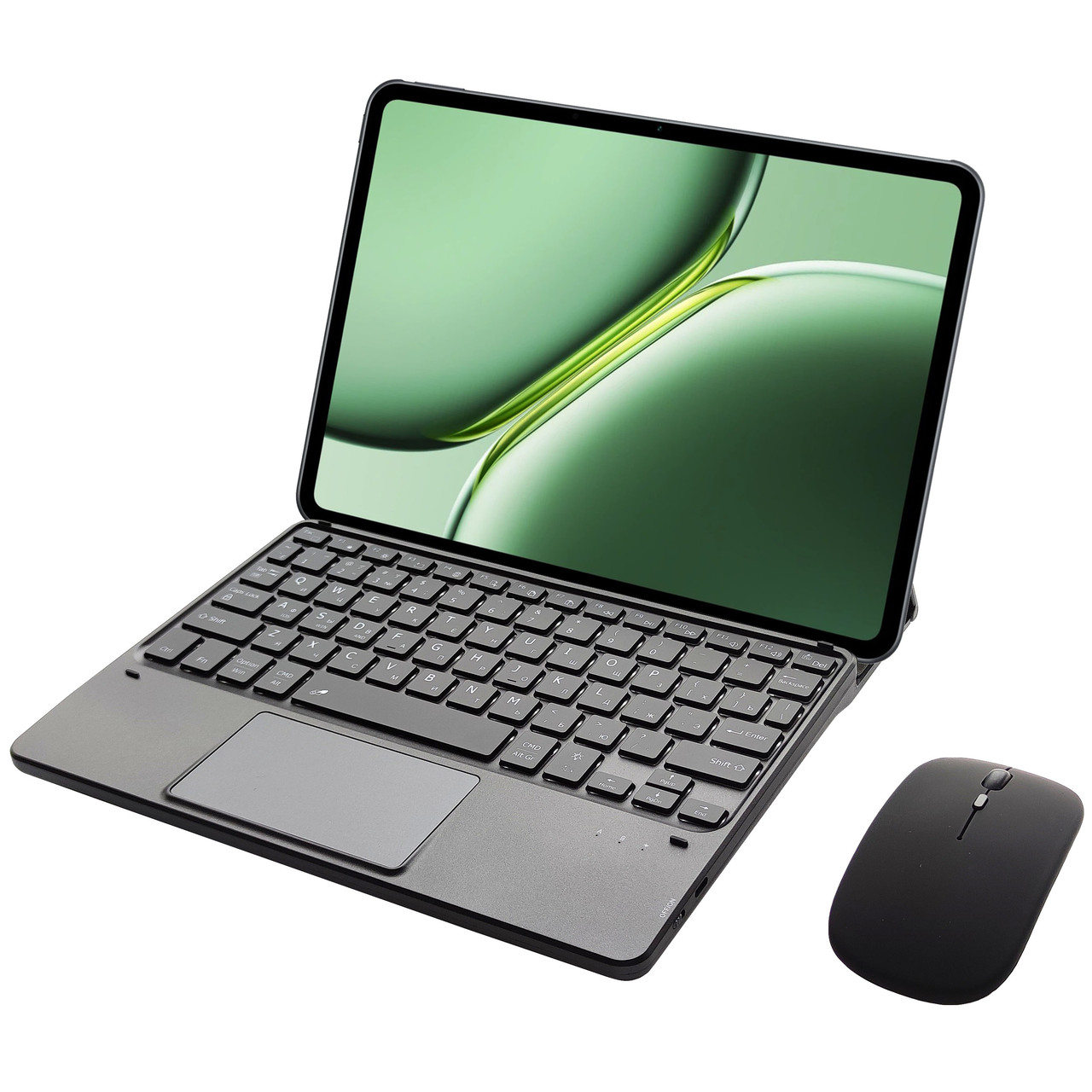 Клавіатура-підставка бездротова Smart Keyboard + Мишка для OnePlus Pad Pro Ukr+Eng Black, фото 1
