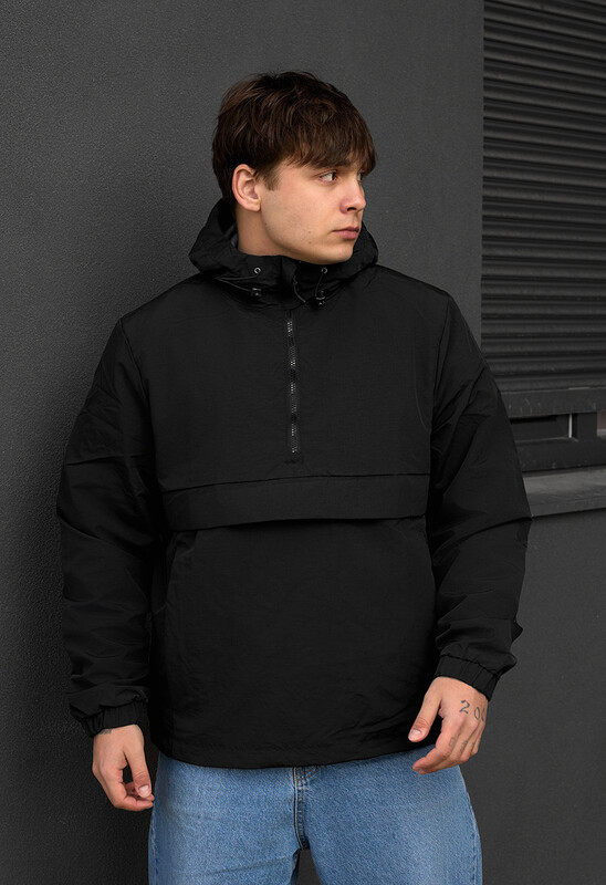 Однотонний анорак для хлопців Staff po black