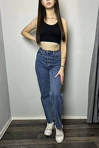 Джинси жіночі сині на ґудзики Modna KAZKA MKAZ4001-2