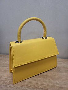 Сумка жіноча з екошкіри міні жовта MK20-77-1